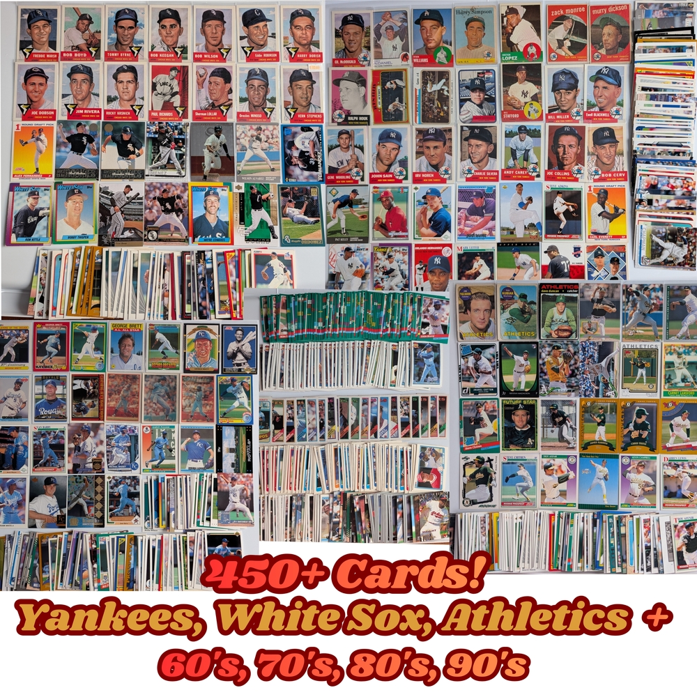 Huge Vintage Baseball Card Lot- Rookies, Archives, Stars, Minoso, George Brett +